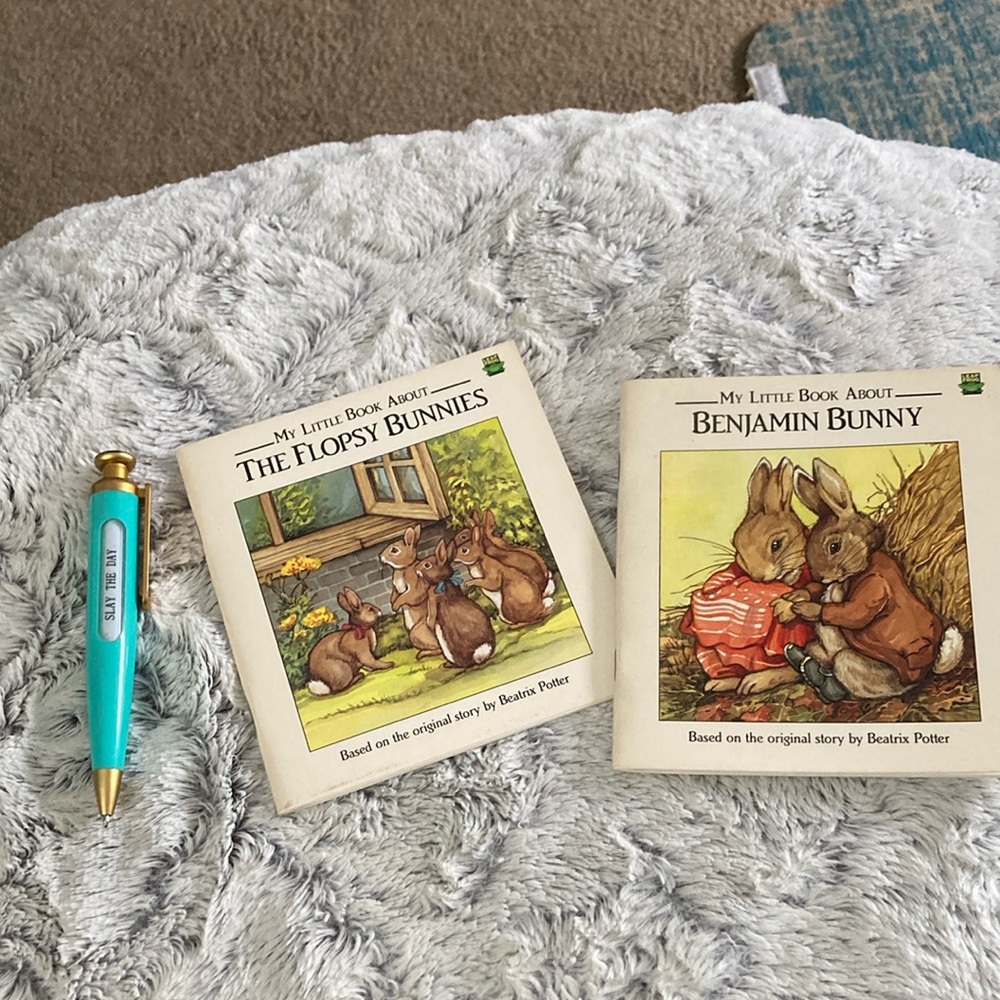Two delightful tales based on the original stories of Beatrix Potter, vintage